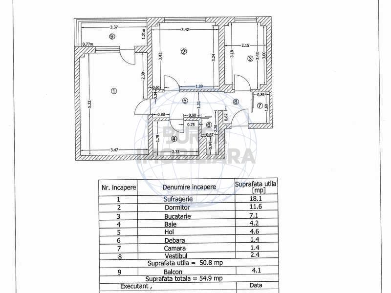 Dristor vanzare apartament 2camere